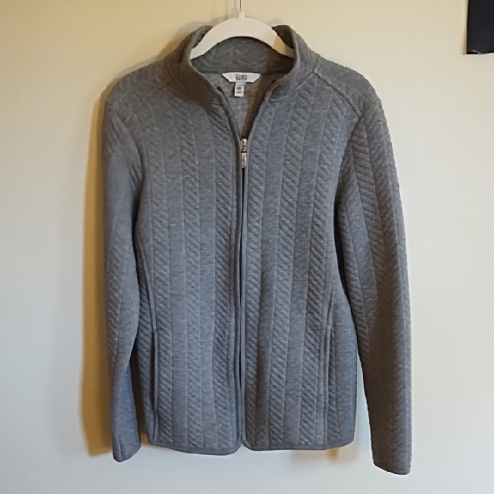 CROFT&BARROW SOFT GRAY JACKET, BLAZER STYLE SZ PXS